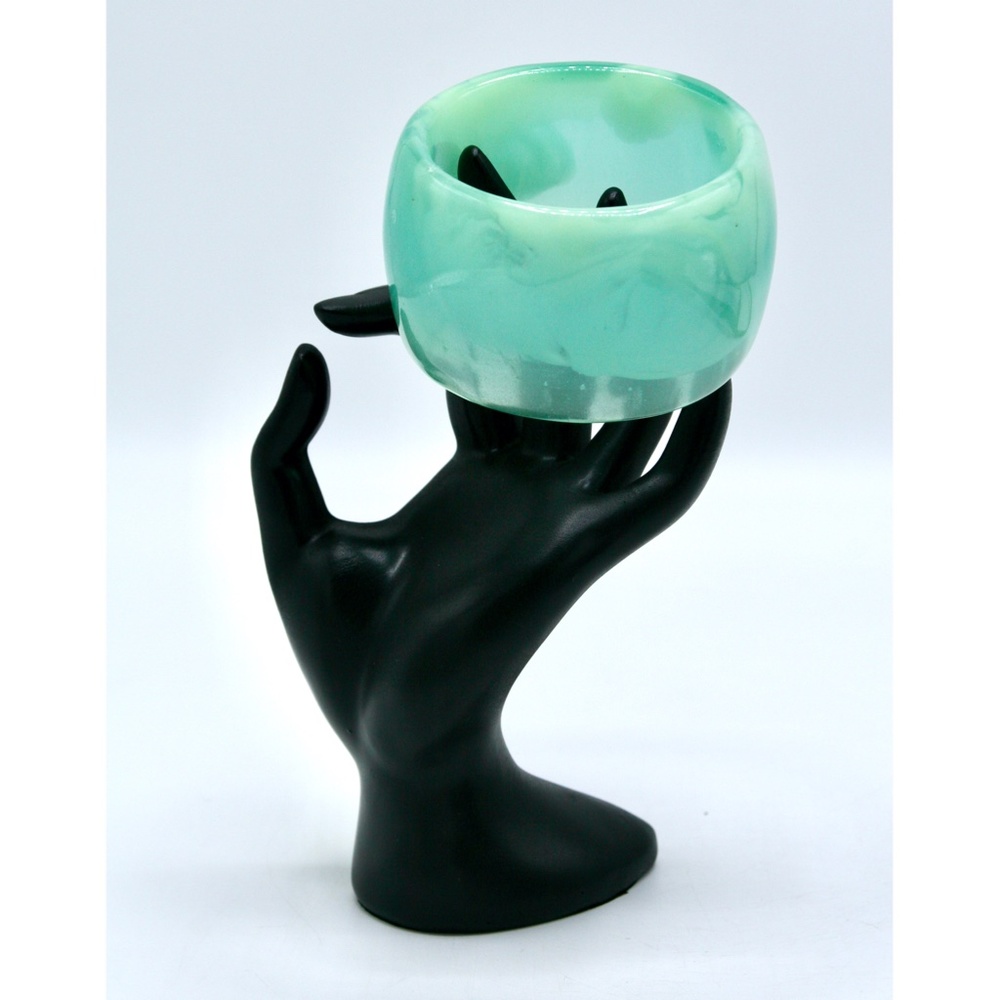 DOMINIQUE DENAIVE Rare Vintage Bracelet Cuff Green